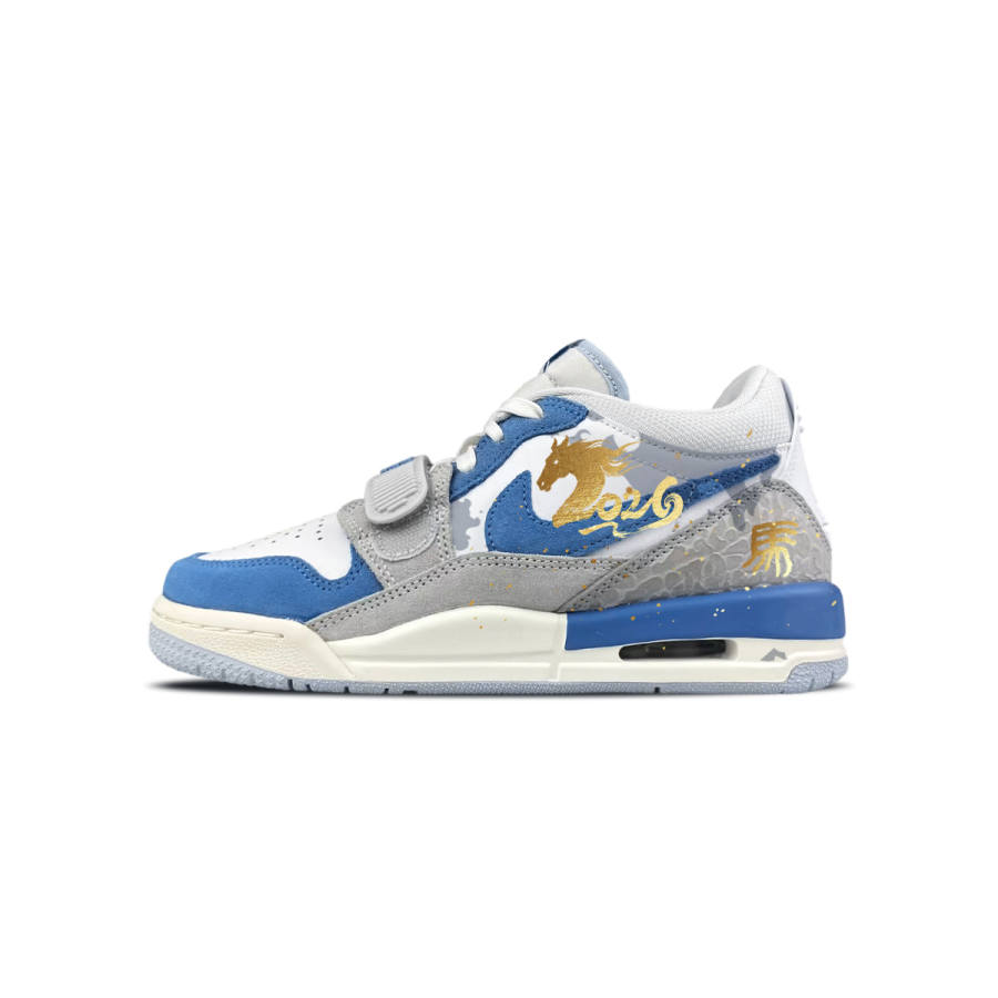 Jordan Jordan Legacy 312 BNK Golden Horse Brings Fortune Cushioning Abrasion Resistant Cushioning, Wear Resistant Low top