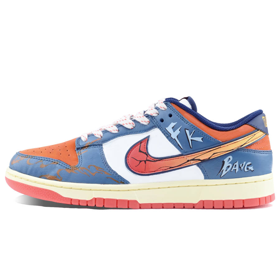 Nike Nike Dunk Blast Flame Tide Abrasion Resistant Abrasion Resistant Low top Skateboard Shoes Men's Orange