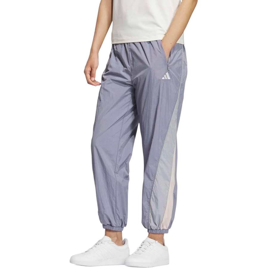 Adidas Adidas Sports Pants Women's Silver Purple Moderate