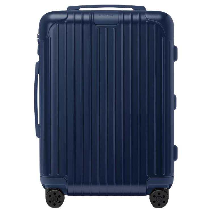 RIMOWA ESSENTIAL Polycarbonate Travel Bag, Suitcase, Checked Baggage, Luggage 21 Inch Unisex Matte Blue