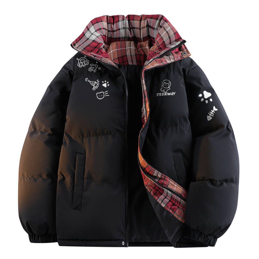 DEERWAY DEERWAY Puffer Jackets Unisex Stand Collar Thickened