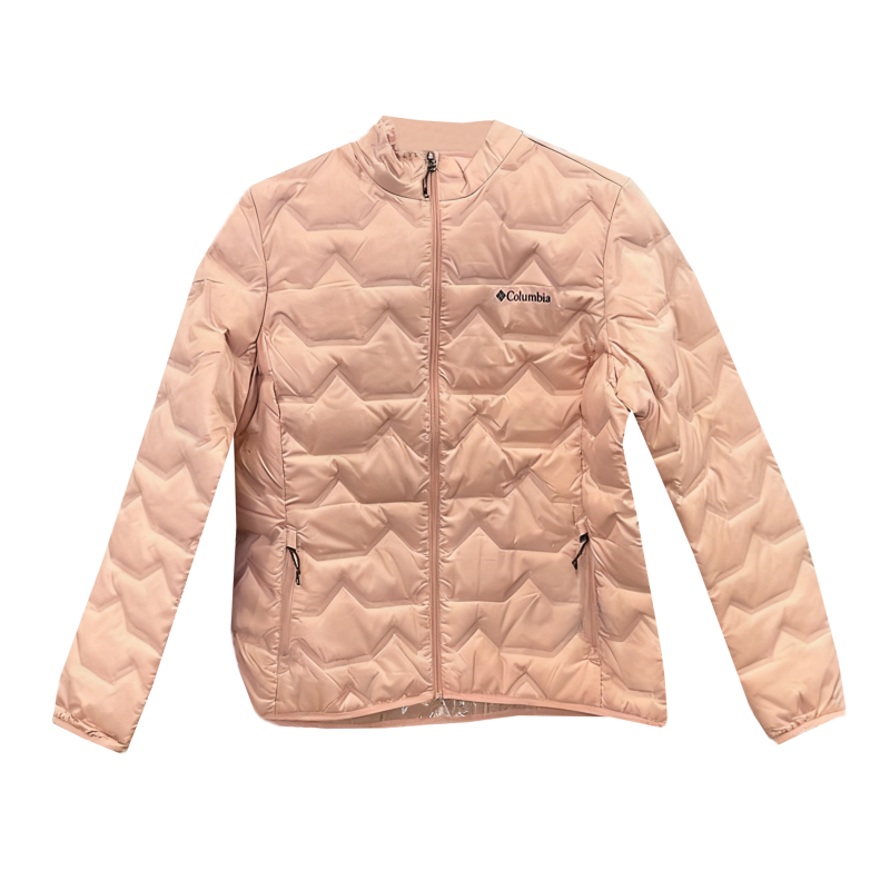 Columbia Down Jackets Women's Pink Stand Collar Moderate