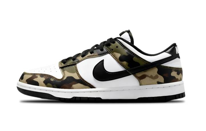 Nike Nike Dunk Jungle Signal Cushioning, Wear Resistant Low top Skateboard Shoes Men's White Green