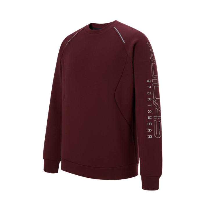 Adidas Adidas Sweatshirts Men's Burgundy Crew Neck Moderate