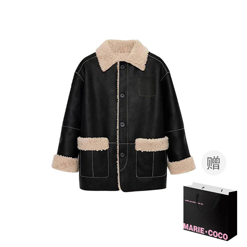 MARIE·COCO Velvet Jackets Women's Jackets & Coats Lapel Moderate
