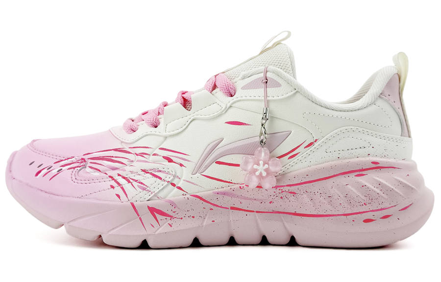 Li-Ning Li Ning Light Lanying Synthetic Leather Cushioning Abrasion Resistant Cushioning, Wear Resistant Low top