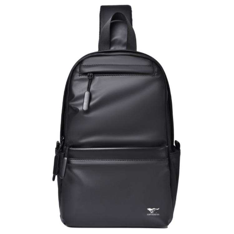SEPTWOLVES SEPTWOLVES Synthetic Leather Sling Bag Men's Black