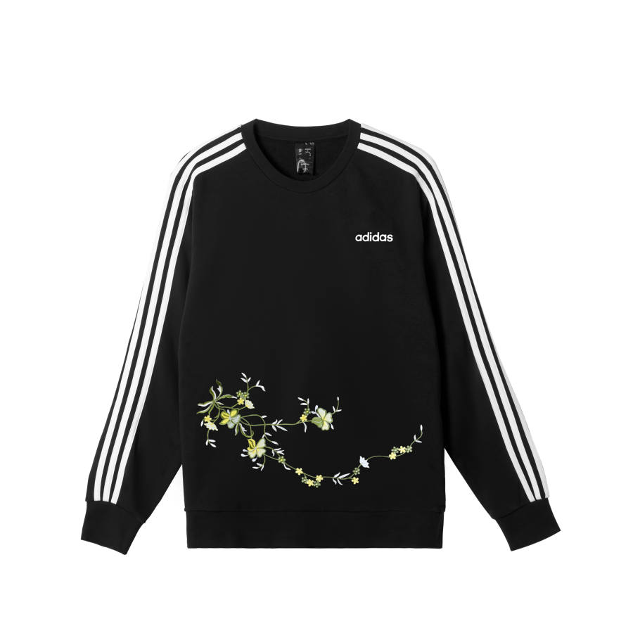 Adidas Adidas Sweatshirts Unisex Black Crew Neck Moderate Regular