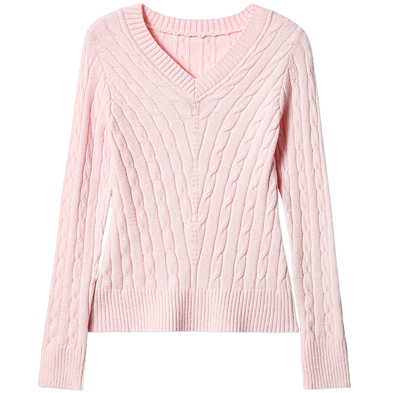 VENICEW Knitwear Women's V Neck Moderate Base Layer