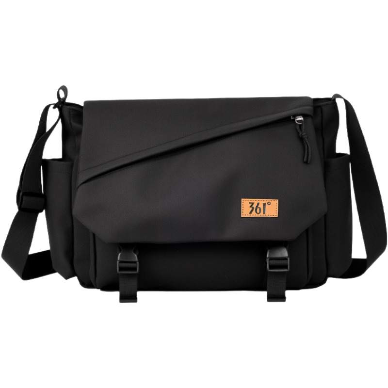 361° Oxford Messenger Bag, Crossbody Bag, Shoulder Bag Men's Black
