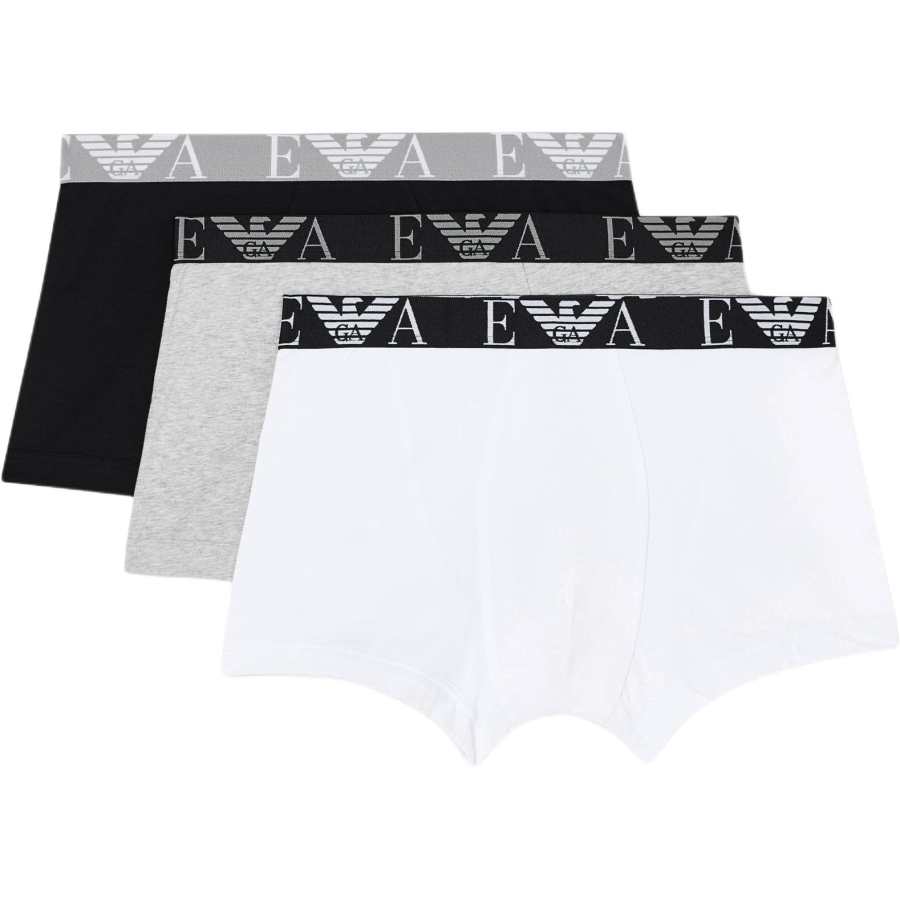 Emporio Armani Three-pack of boxer briefs with bold monogram logo