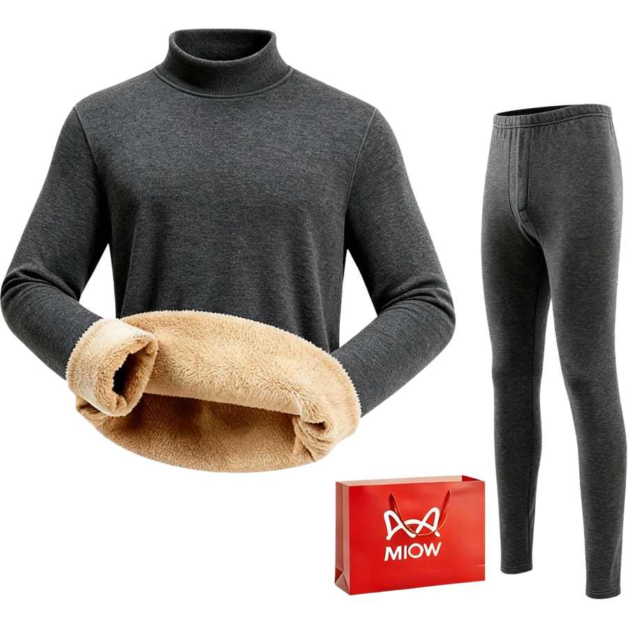 MIIOW Thermal Underwear Tops Long Johns Clothing Sets Men's