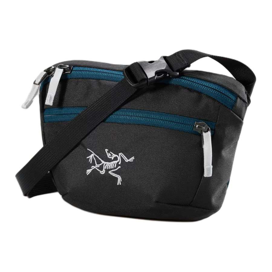Arcteryx Arc'teryx 1.5L Outdoor Bags Recycled Polyester Black & Azure Blue Unisex