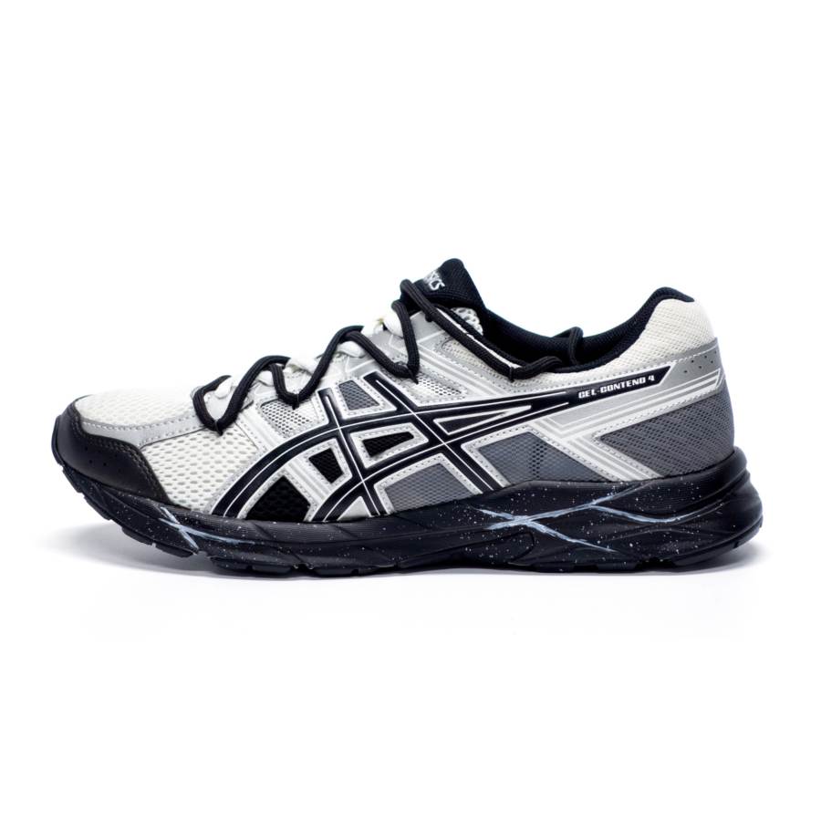 ASICS Gel Contend 4 Cushioning Abrasion Resistant Breathable Coverage Lightweight Low top Running Shoes Unisex Black