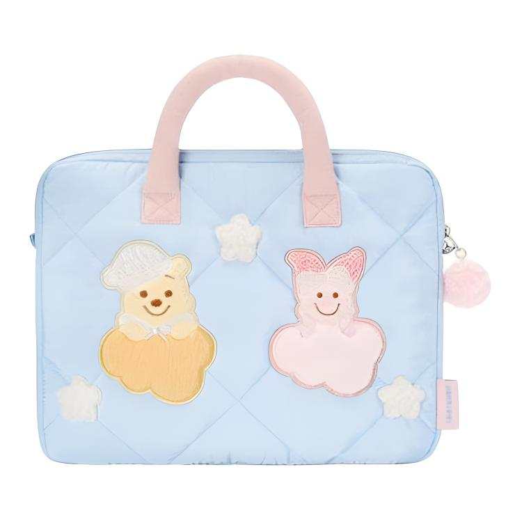 Disney 2025 Winnie The Pooh And Friends Home Polyester Laptop Bag Unisex Blue