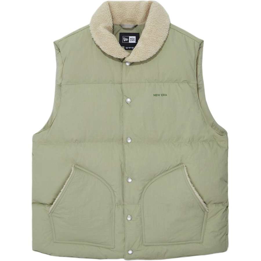 New Era Down Vests Unisex Green Lapel Moderate Other