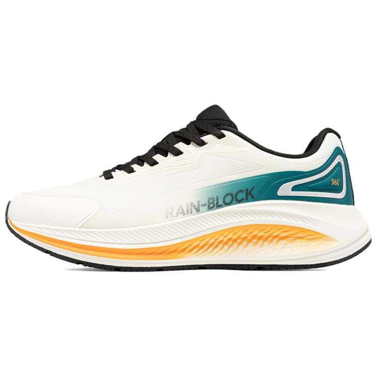 361° Rain Screen LITE Cushioning, Wear Resistant Low top Training Running Shoes Men's White Green
