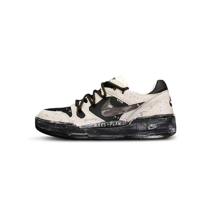 Nike Nike Full Force Tower Rabbit Creative Low top Skateboard Shoes Men's Black White
