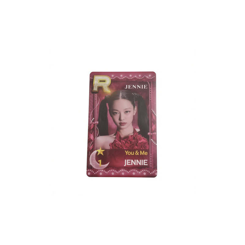YG ENTERTAINMENT JENNIE BLACKPINK Merch Game Card, Never.B Photocards 1 Pc