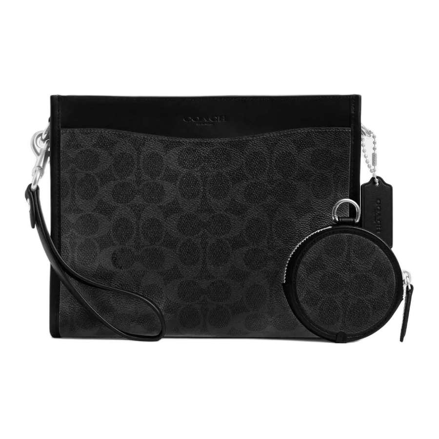 COACH Coated Canvas Crossbody Bags Medium Men's Black