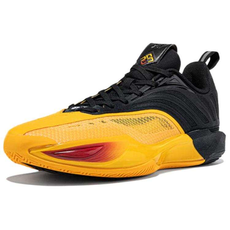 361° Cushioning, Wear Resistant Low top Basketball Shoes Men's Yellow Black