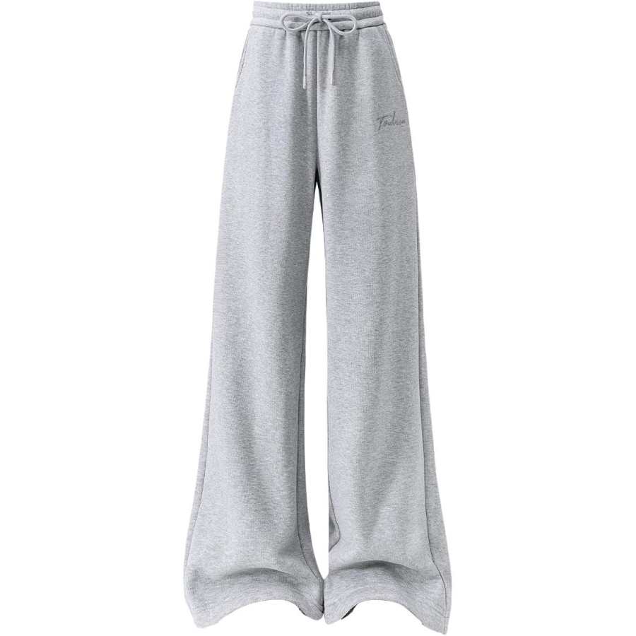 Tonlion Casual Pants Women's Thickened And Fleece Lined Straight Fit Pants