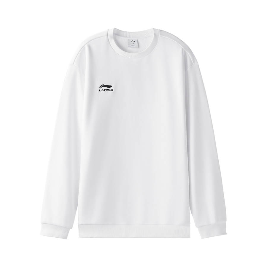 Li-Ning Li Ning Logo Casual Fitted Long Sleeved Crew Neck Fleece Lined Sweatshirt Men's
