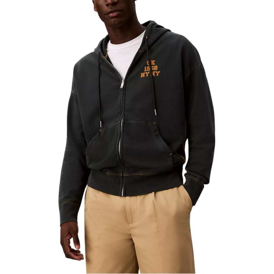 Calvin Klein Sweatshirts Men's Marine Blue Hooded Moderate