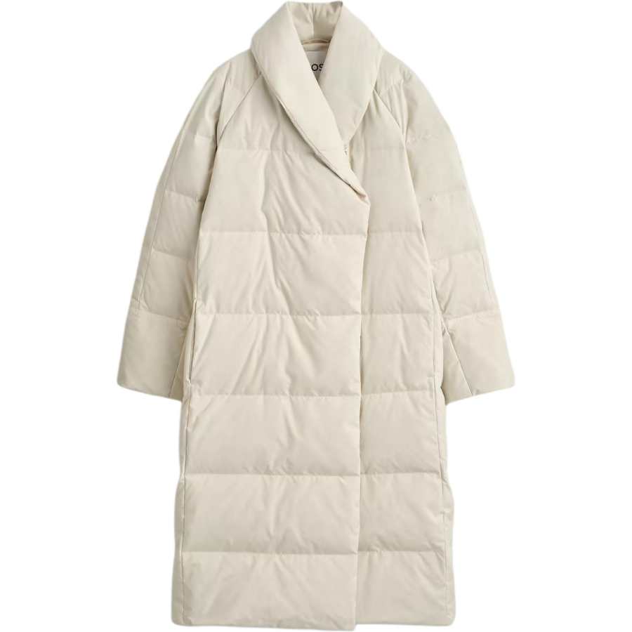 COS COS Down Jackets Women's Ecru V Neck