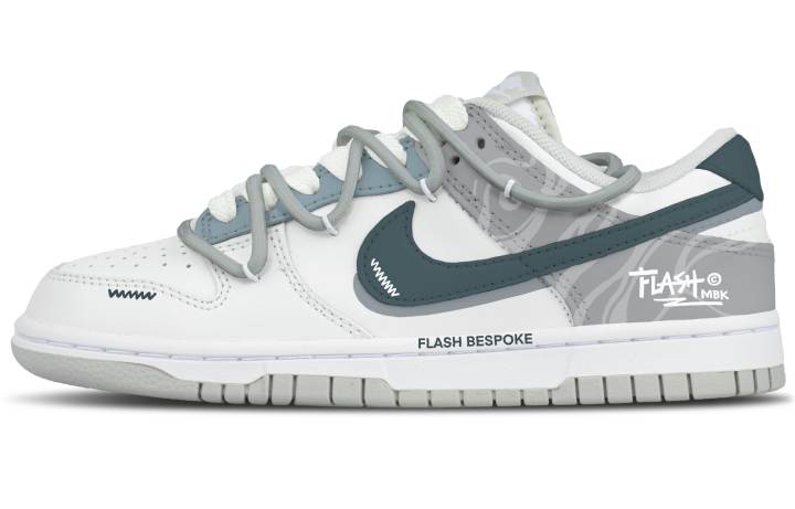 Nike Nike Dunk Muguan Men's Sprays Leather Cushioning Abrasion Resistant Cushioning, Wear Resistant Low top Skateboard Shoes