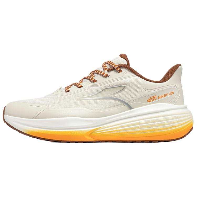 361° Momentum Cushioning Abrasion Resistant Cushioning, Wear Resistant Low top Training Running Shoes Men's Beige Brown