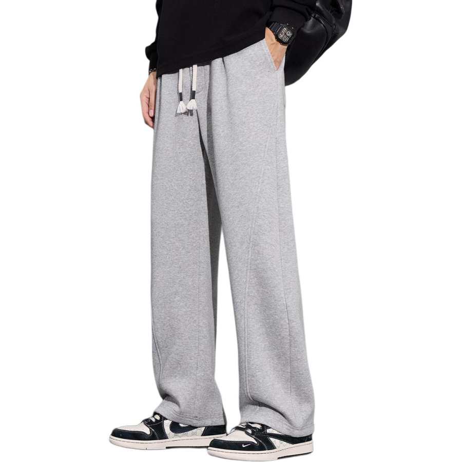 Tonlion Casual Pants Unisex Thickened And Fleece Lined Scimitar Pants