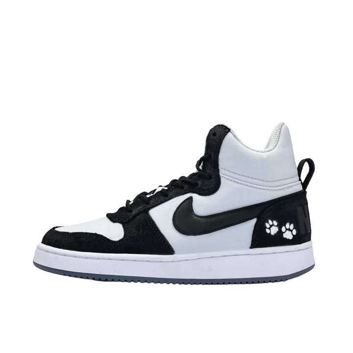 Nike Nike Court Borough Velvet Claws Suede Mid top Skateboard Shoes Unisex Black White