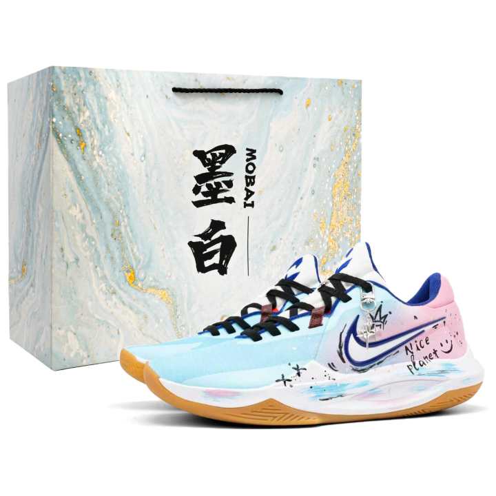 Nike Nike Precision 6 Abrasion Resistant Super Light Low top Basketball Shoes Men's Pink Blue