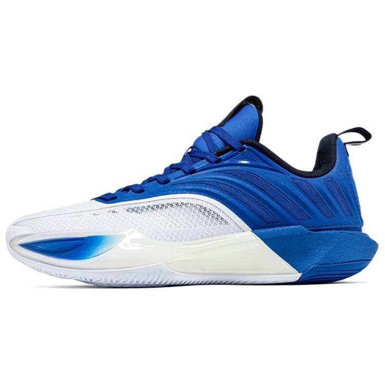 361° Cushioning, Wear Resistant Low top Basketball Shoes Men's White Blue