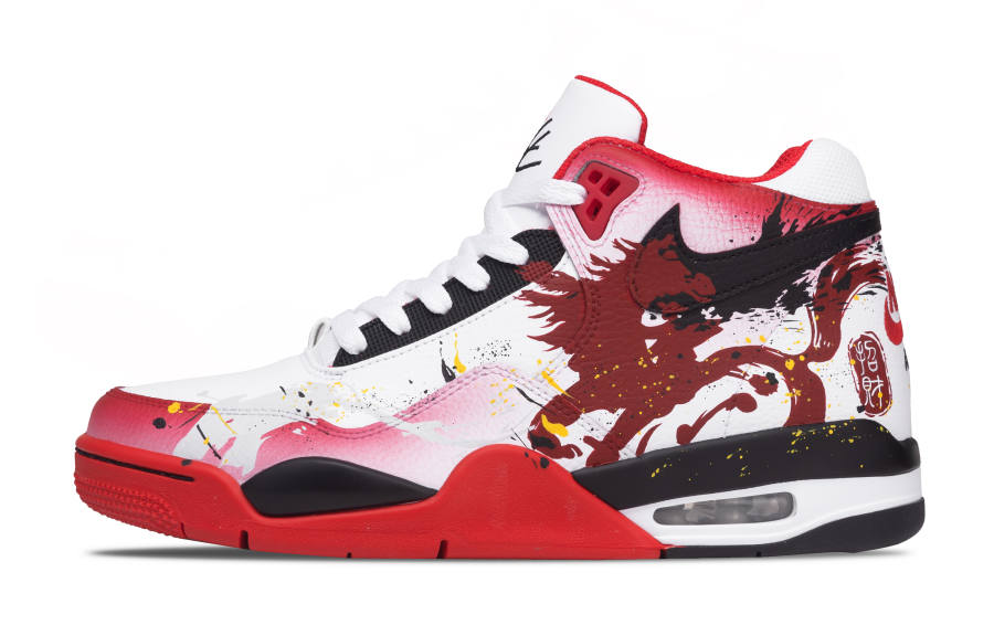 Nike Nike Flight Legacy Cushioning Slip Resistant Abrasion Resistant Rebound Mid top Vintage Basketball Shoes Unisex