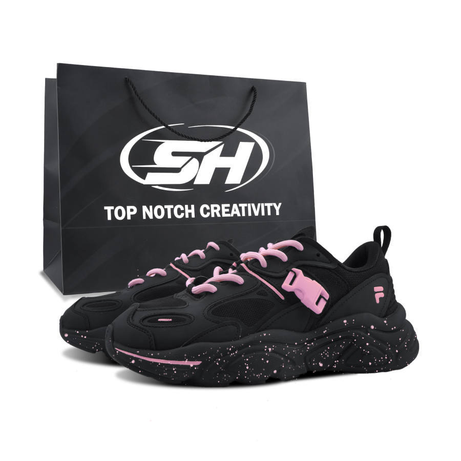 FILA Mars 2 Mars 2.0 Pink Beauty, Special Shopping Bag Abrasion Resistant Low top Casual Shoes Women's Pink Black