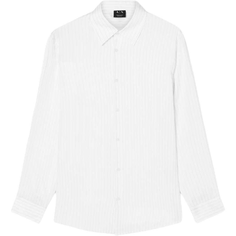 ARMANI EXCHANGE ARMANI EXCHANGE Shirts Men's White Lapel Moderate Other