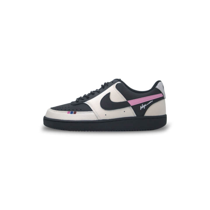 Nike Nike Court Vision 1 Day White Night Blade Abrasion Resistant Low top Skateboard Shoes Unisex
