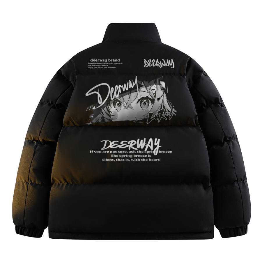 DEERWAY DEERWAY Puffer Jackets Unisex Stand Collar Thickened