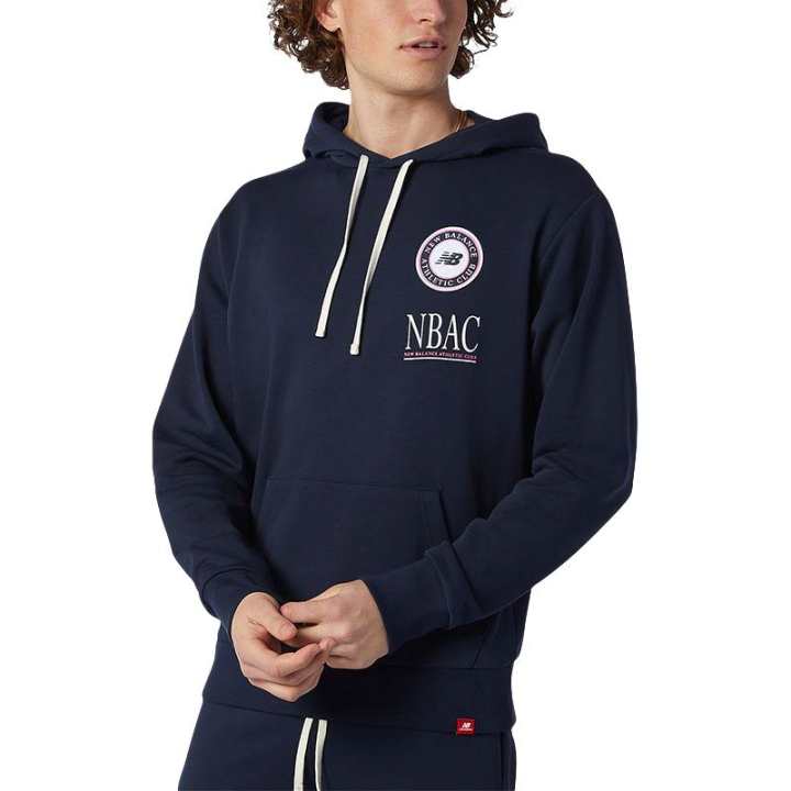 New Balance New Balance Sweatshirts Men's Navy Blue Hooded Moderate