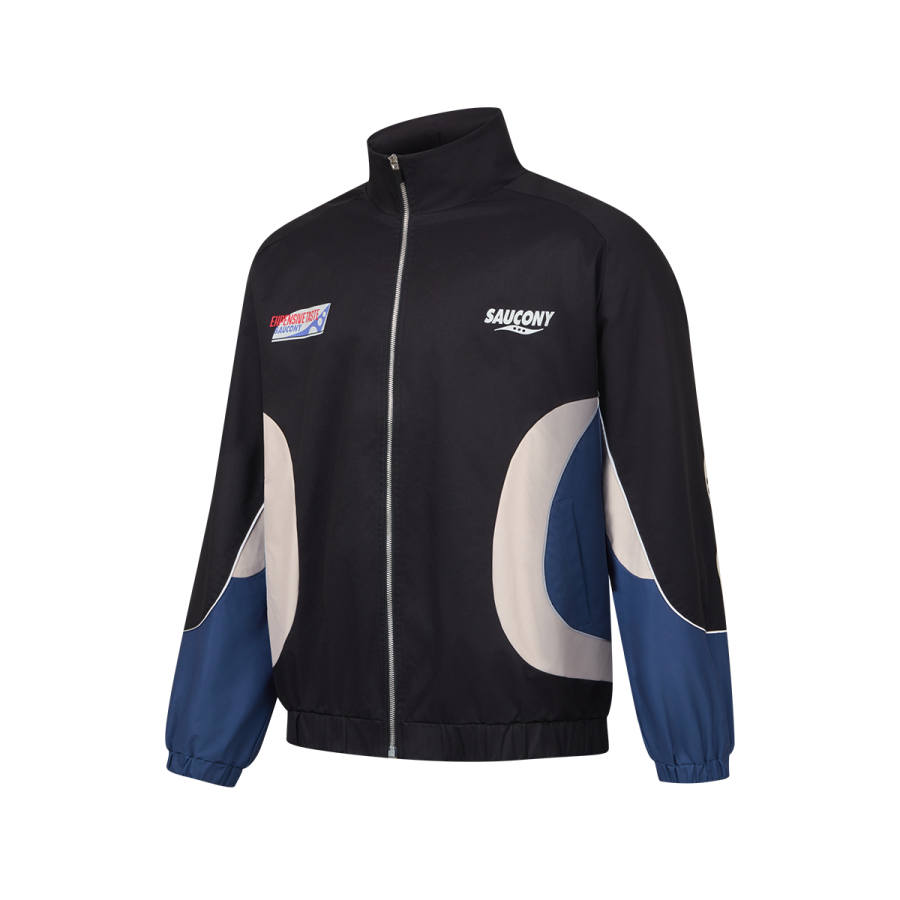Saucony Jackets Unisex Klin Black Stand Collar Moderate Other