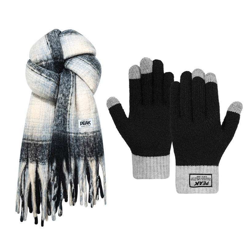 PEAK PEAK Polyester Knit Scarves Unisex