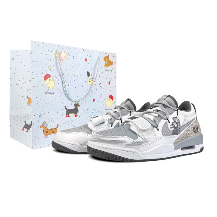 Jordan Jordan Legacy 312 BNK Silver Flame Knight Abrasion Resistant Height Increasing Abrasion Resistant Height Increasing