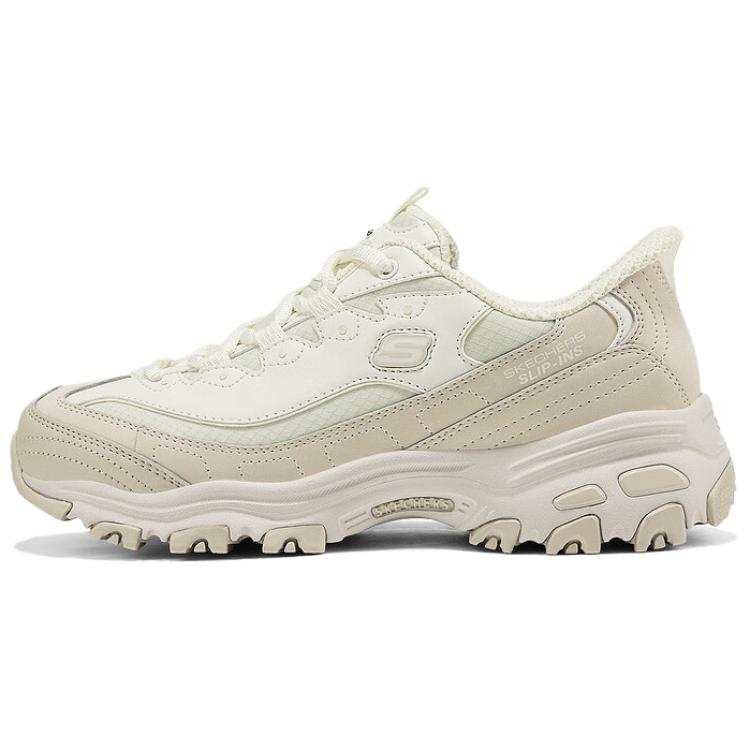 Skechers DLITES Height Increasing Low top Chunky Sneakers Women's Ecru