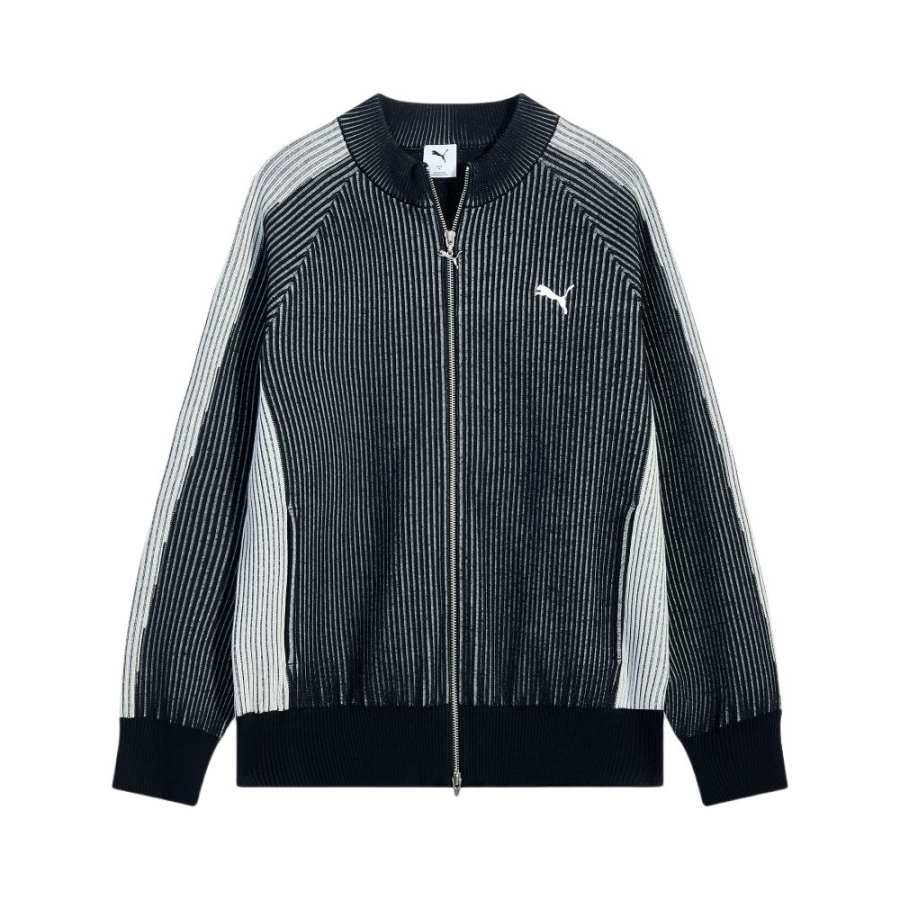 PUMA T7 Knitwear Men's Black Stand Collar Moderate Other