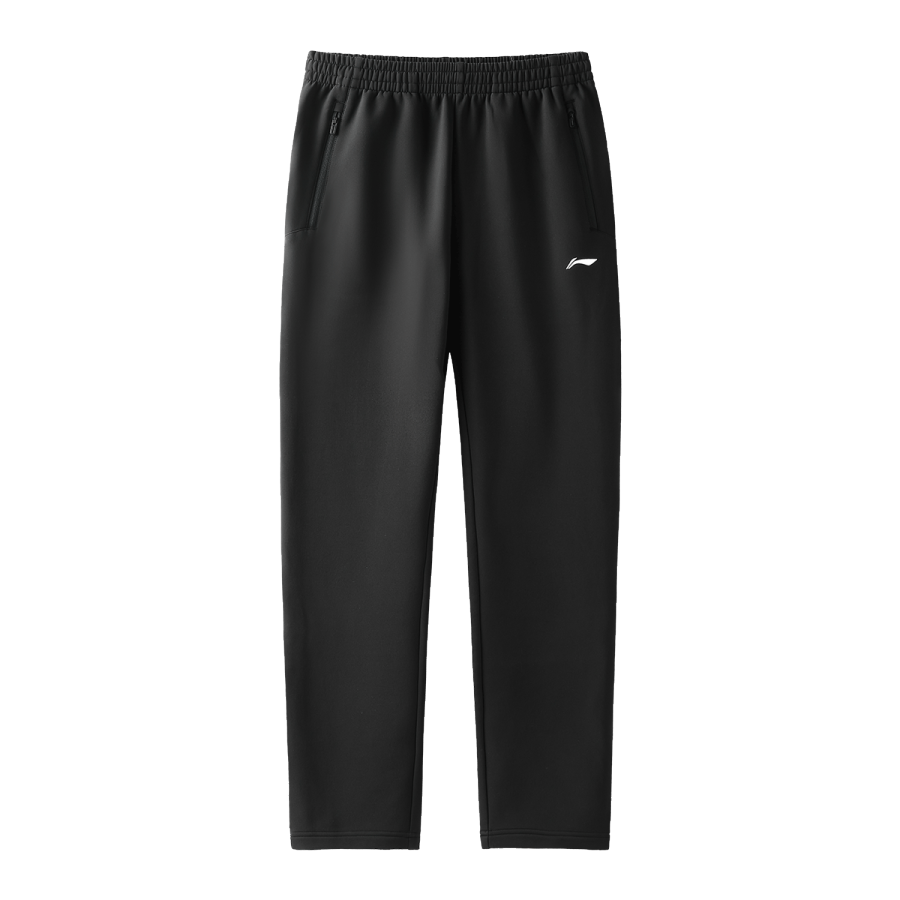 Li-Ning Li Ning Fleece Lined Bandeau Solid Color Elastic Casual Sports Full Length Pants Men's