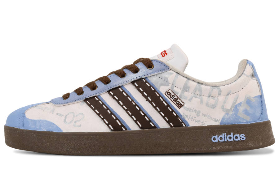 Adidas Adidas VL COURT 2.0 German Army Trainers Unisex Blue Brown