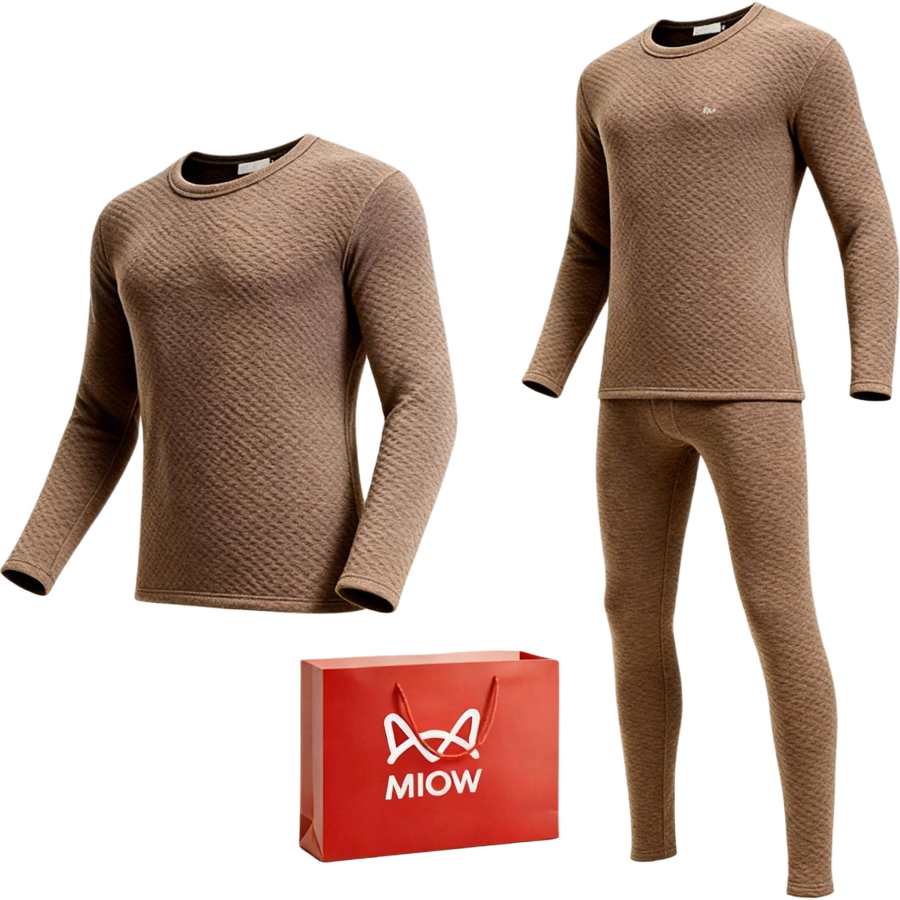 MIIOW Thermal Underwear Tops Long Johns Clothing Sets Unisex