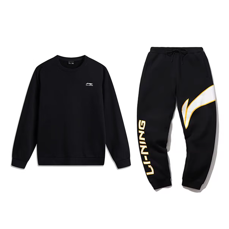 Li-Ning Li Ning Casual Sportswear Unisex Black+Black
